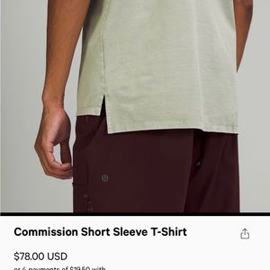 Lululemon Commission Short Sleeve